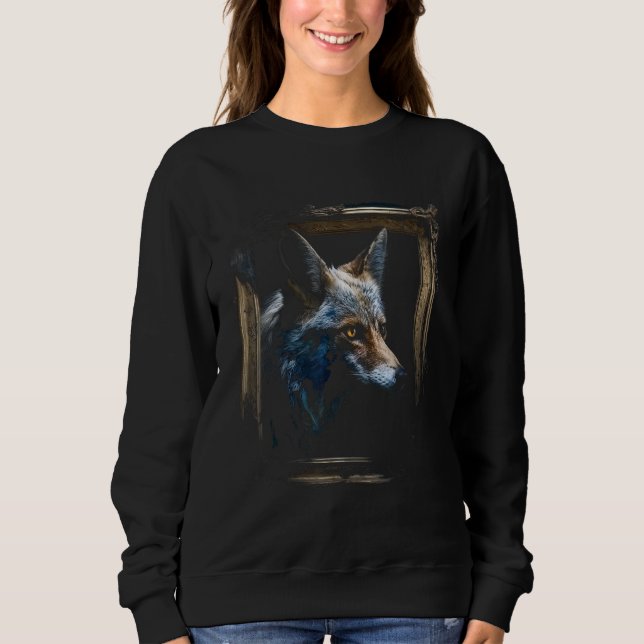 Fox Artwork  Animal Fox 4 Sweatshirt (Front)