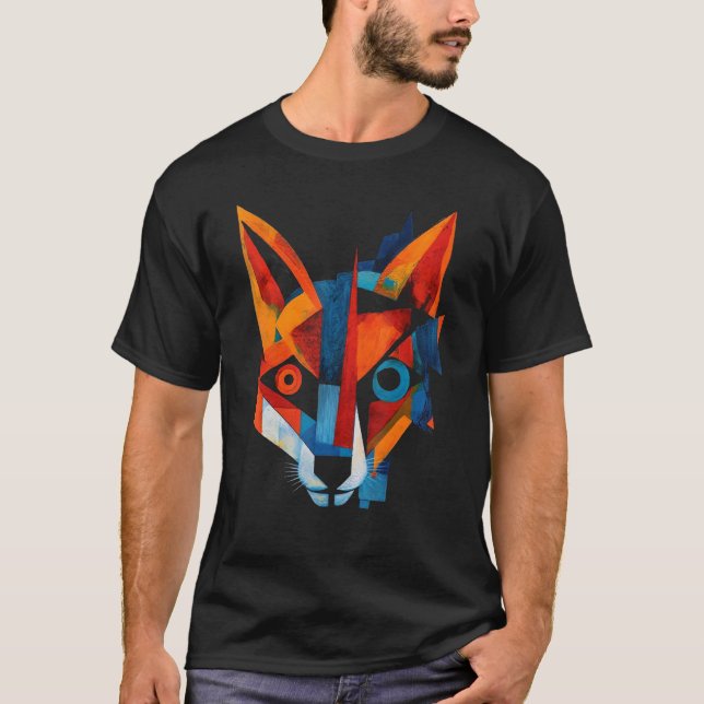 Fox Artwork  Animal Fox T-Shirt (Front)