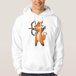 Fox as Archer with Arrow & Bow Hoodie