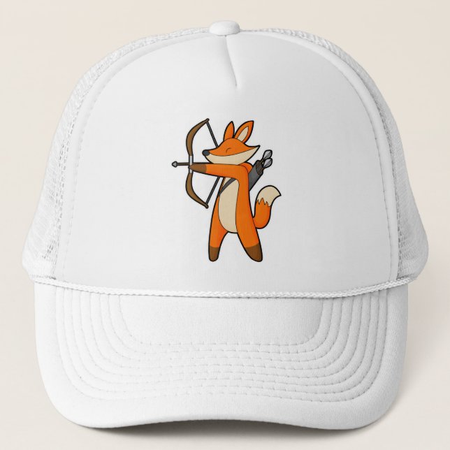 Fox as Archer with Arrow & Bow Trucker Hat (Front)