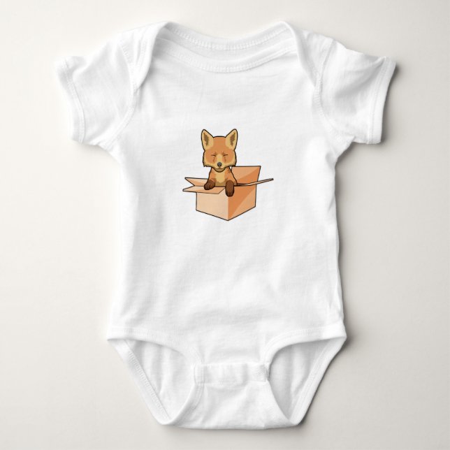 Fox as Baby in Box Bodysuit (Front)