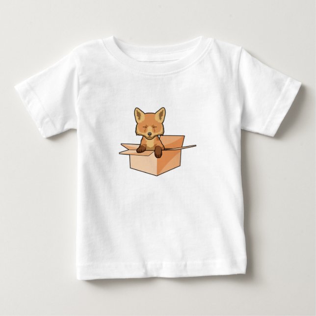 Fox as Baby in Box T-Shirt (Front)