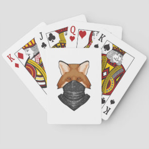 Fox as Bandit with Kerchief Playing Cards