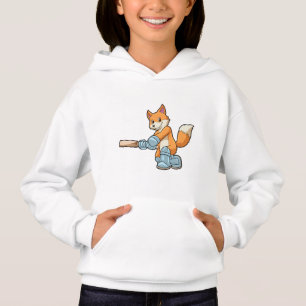 Fox as Batsman with Cricket bat