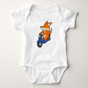 Fox as Biker with Scooter Baby Bodysuit
