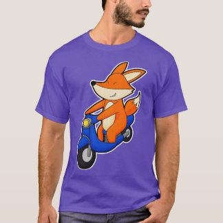 Fox as Biker with Scooter T-Shirt