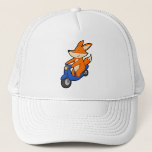 Fox as Biker with Scooter Trucker Hat