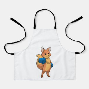 Fox as Boxer with Boxing gloves Apron