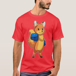 Fox as Boxer with Boxing gloves T-Shirt