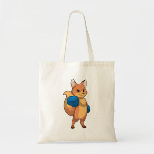 Fox as Boxer with Boxing gloves Tote Bag