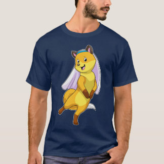 Fox as Bride with Veil 1 T-Shirt