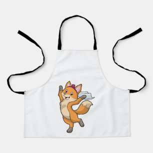 Fox as Bride with Veil & Heart Apron