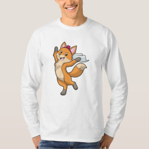 Fox as Bride with Veil & Heart T-Shirt