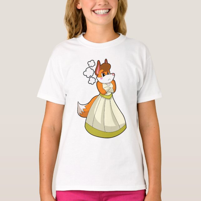 Fox as Bride with Wedding dress.PNG T-Shirt (Front)