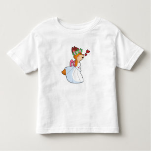 Fox as Bride with with Wedding dress & Flower wrea Toddler T-Shirt