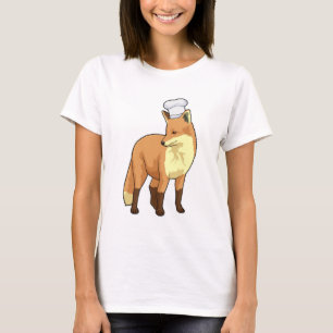 Fox as Cook with Chef hat T-Shirt