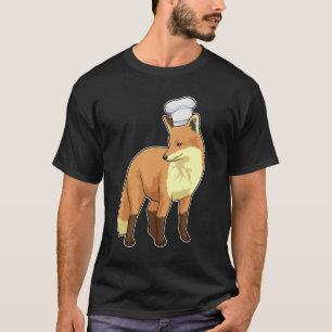 Fox as Cook with Chef hat T-Shirt