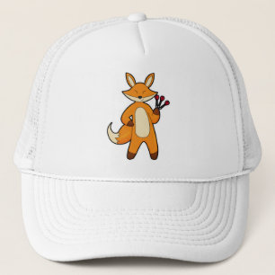 Fox as Dart player with Darts Trucker Hat