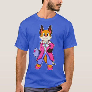 Fox as Doctor with Stethoscope T-Shirt