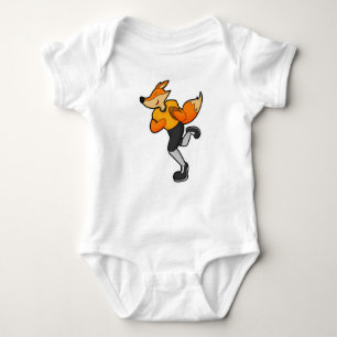 Fox as Football player with Football Baby Bodysuit