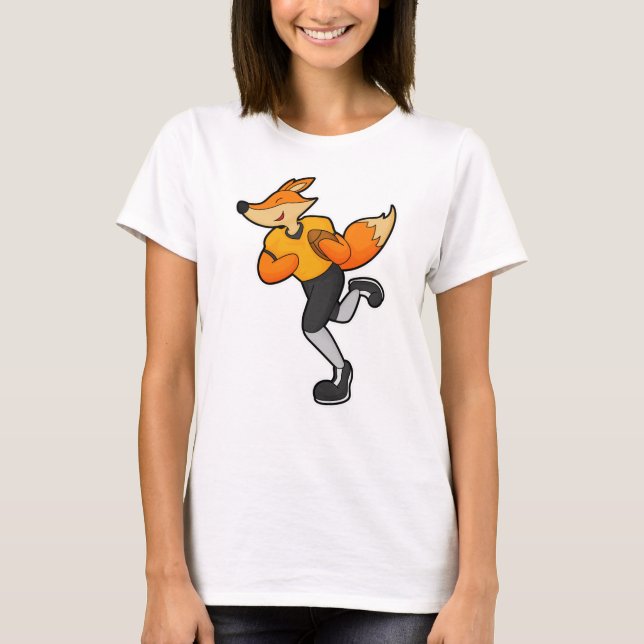 Fox as Football player with Football T-Shirt (Front)