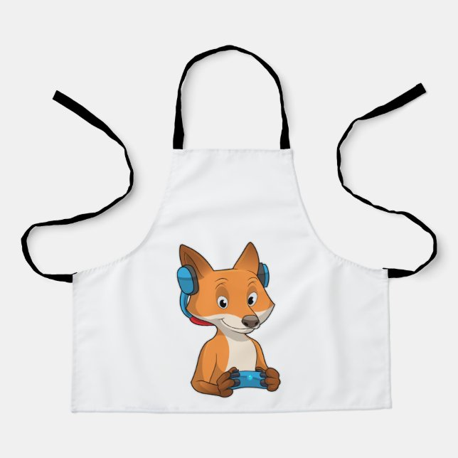 Fox as Gamer with Joystick Apron (Front)