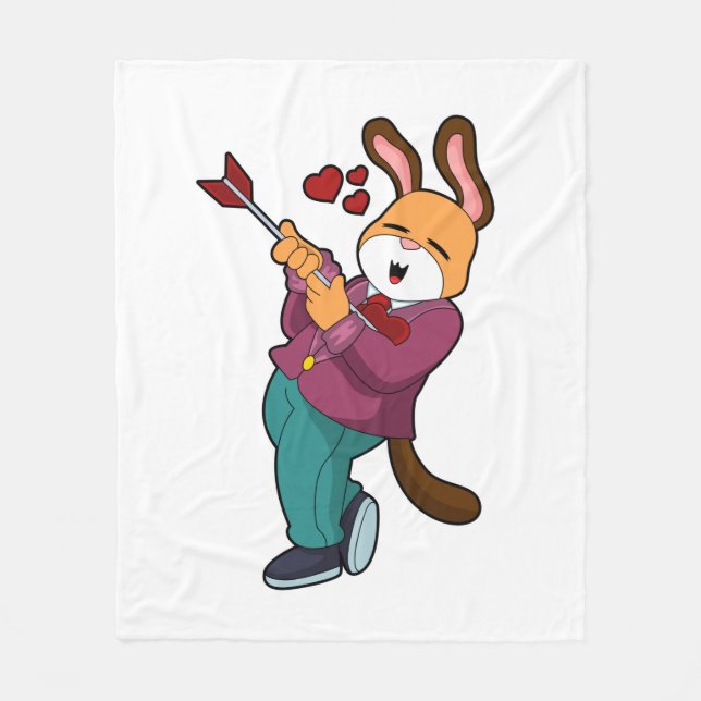 Fox as Groom with Suit Fleece Blanket (Front)