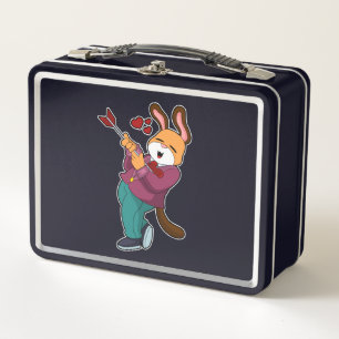 Fox as Groom with Suit Metal Lunch Box