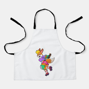 Fox as Inline Skater with Inline Skates Apron