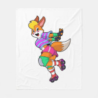 Fox as Inline Skater with Inline Skates