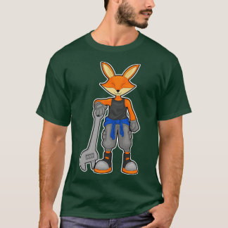 Fox as Mechanic with Spanner T-Shirt