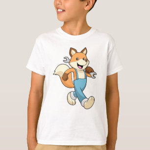 Fox as Mechanic with Wrench T-Shirt