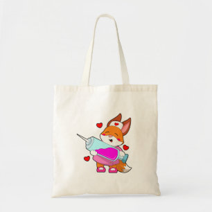 Fox as Nurse with Syringe Tote Bag