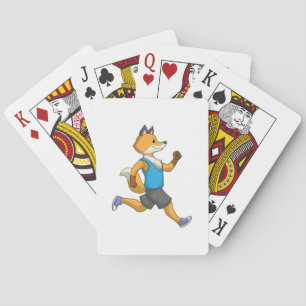 Fox as Runner at Running Playing Cards