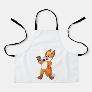 Fox as Singer with Microphone Apron
