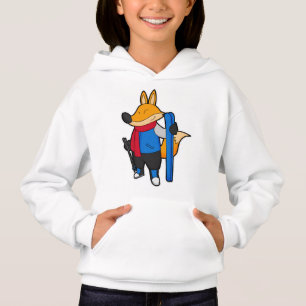 Fox as Skier with Ski