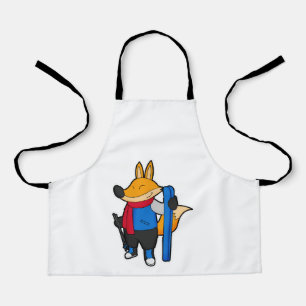 Fox as Skier with Ski Apron