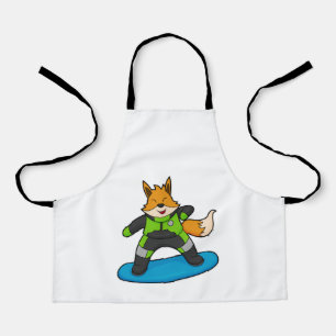 Fox as Snowboarder with Snowboard Apron