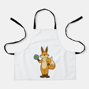 Fox as Volleyball player with Volleyball Apron