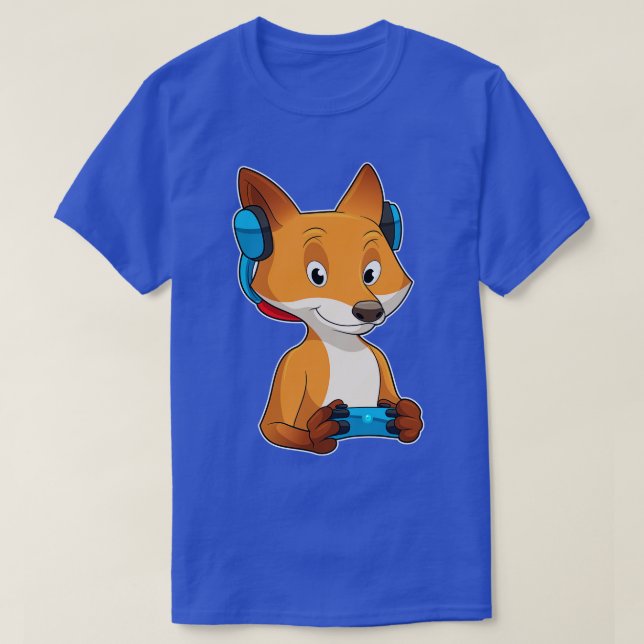 Fox as with Joystick T-Shirt (Design Front)