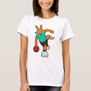 Fox at Bowling with Bowling ball T-Shirt