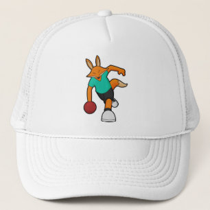 Fox at Bowling with Bowling ball Trucker Hat