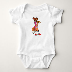 Fox at Football Sports Baby Bodysuit