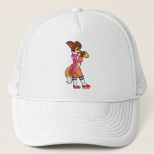 Fox at Football Sports Trucker Hat