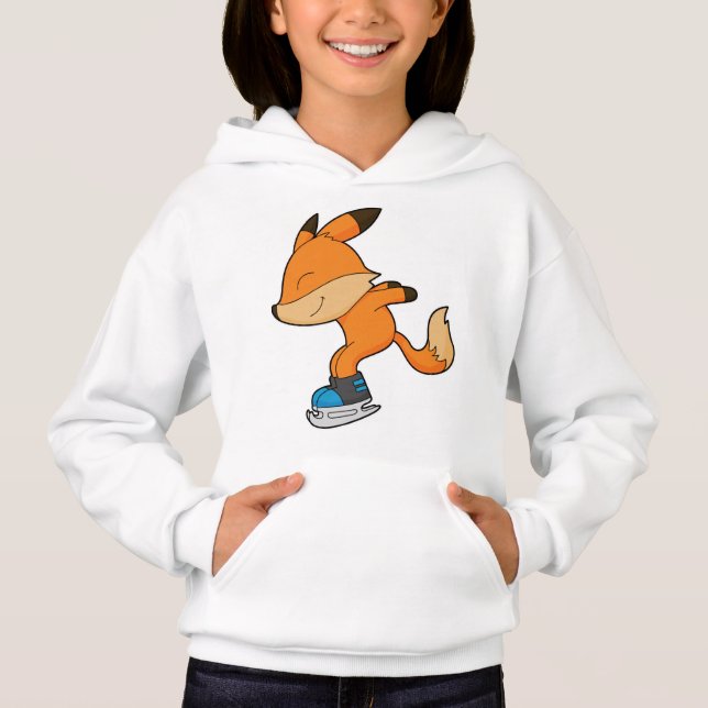 Fox at Ice skating with Ice skates (Front)