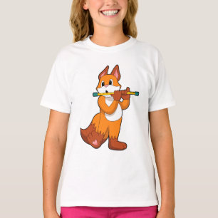 Fox at Music with Flute.PNG T-Shirt