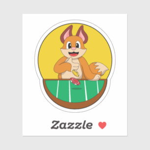 Fox at Poker with Poker chips