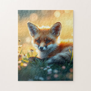 Fox at Sunset Jigsaw Puzzle