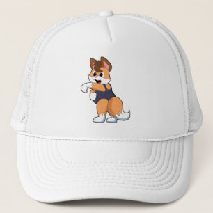 Fox at Swimming with Swimsuit Trucker Hat