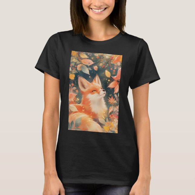 Fox Autumn Embrace T-Shirt (Front)